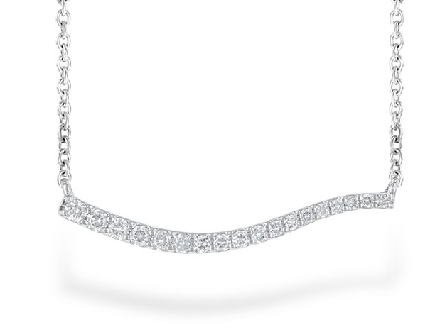 bar necklace, diamond bar necklace, diamond necklace, kluh jewelers