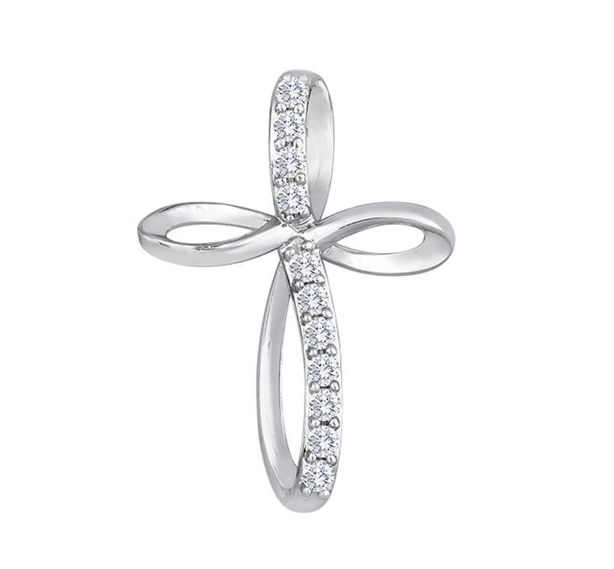 diamond pendant, cross, diamond necklace, kluh jewelers