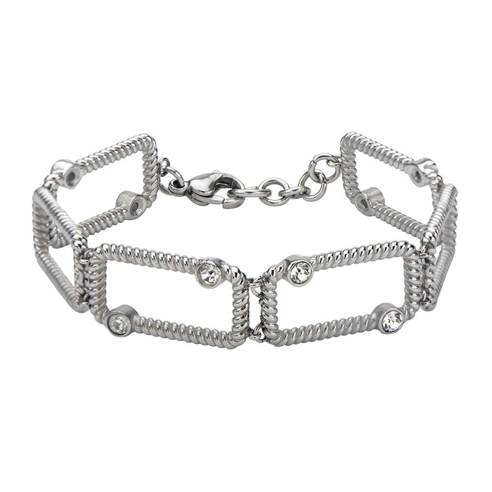 Inox_Stainless_steel_crystal_bracelet