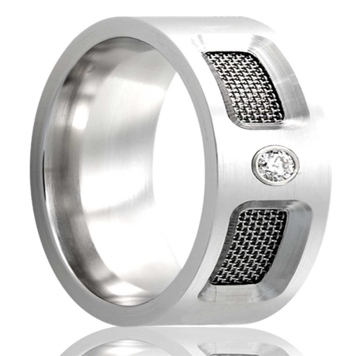 alternative metal, men's wedding ring, kluh jewelers