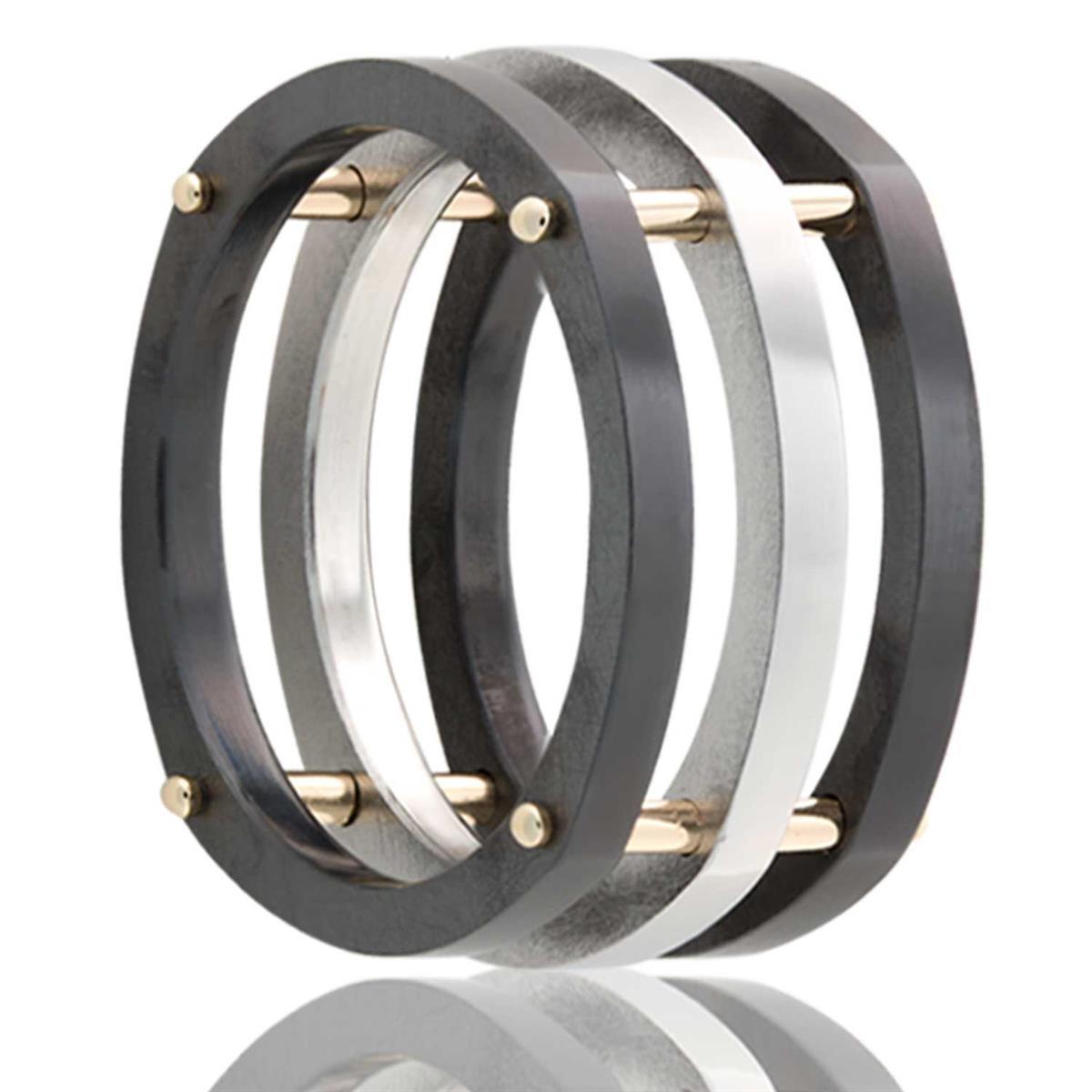 alternative metal, men's wedding ring, kluh jewelers