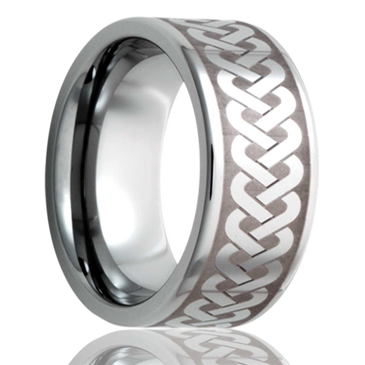 alternative metal, celtic knot, men's wedding ring, kluh jewelers