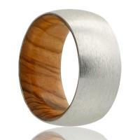 alternative metal, wood ring, men's wedding ring, kluh jewelers