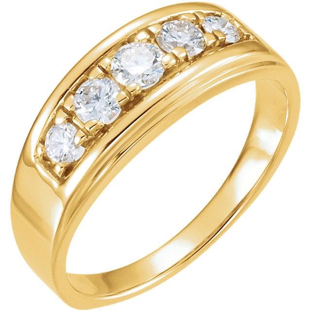 Men's wedding bands, gold and diamond, kluh jewelers